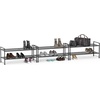 Simple Houseware 2-Tier Stackable Wired Grid Shoe Rack, Black(Mesh Panel)