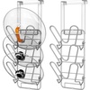 Simple Houseware 3-Tier Removable Shelf Wall Mount Pot Lid Rack, 2 Pack